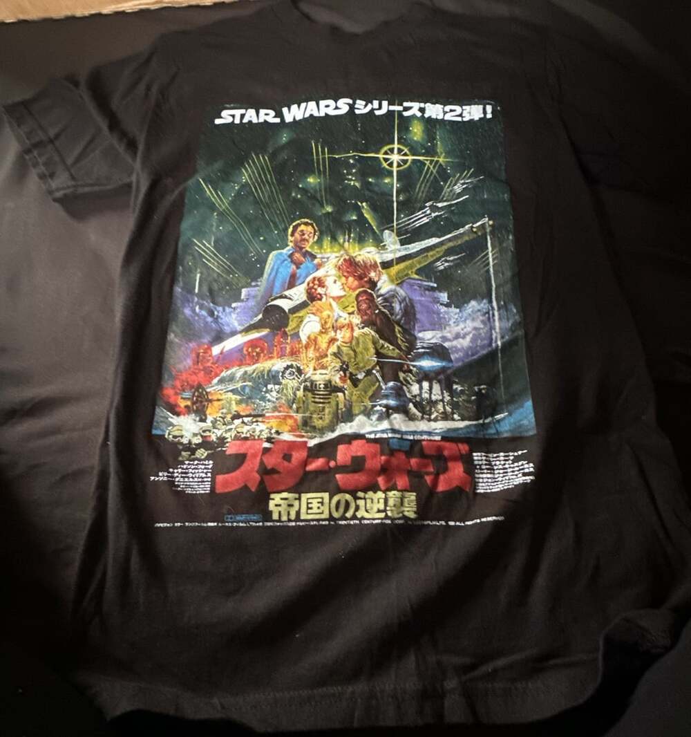 Star Wars The Empire Strikes Back Japanese Poster Black T-Shirt